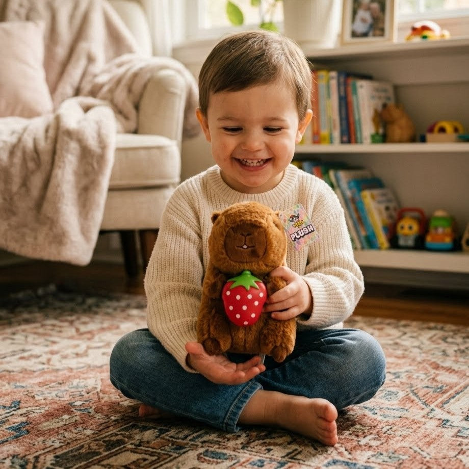 Capybara with Strawberry Plushie