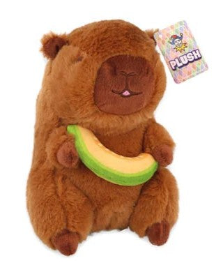 Capybara Melon Plushie – 17cm Soft Toy